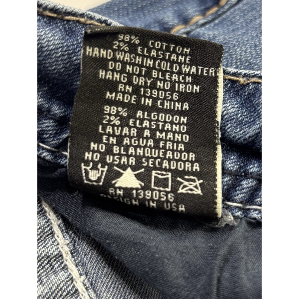 Grace in LA Jeans Women's 28 Embellished Pocket Skinny Blue Denim Y2K - Picture 10 of 14